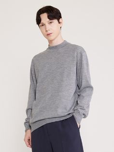 Composition : [Shell] Acrylic: 100%Country of Origin : China Classic Heather Grey Tops For Fall, Classic Heather Grey Fall Tops, Classic Heather Grey Fall Top, Pullover Sweater, Pullover Sweaters, Knitwear, Composition, China, Mens Outfits