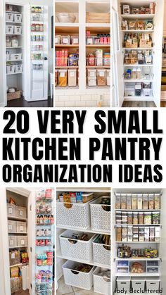 20 very small kitchen pantry organization ideas that are easy to do and great for the home