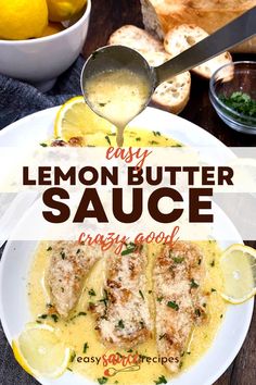 this easy lemon butter sauce is made with only three ingredients