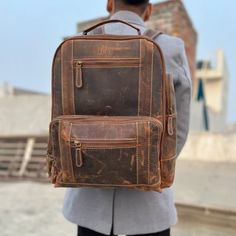 ✨✨ Summer Special Offer✨✨- Flat 70% Off + Free Personalization✨ + Free Trolley Strap + Free Gift Wrapping.🎁 (optional)+ Free storage bag🛍️ + Free Shipping📦+ Free Leather Care Kit + Expedited Shipping Leather Shoulder Bag | Convertible Backpack | Leather Backpack | Bag For Men | Outside Pocket | Laptop Bag | Mens Briefcase | Retro Style ➤Presenting Our High-Quality Thick Grain Distressed Leather Travel Backpack, a real icon of Meticulously crafted and timeless style. Handmade by our Skilled ar Mens Briefcase, Leather Travel Backpack, Leather Backpack For Men, Computer Backpack, Leather Rucksack, Laptop Rucksack, Vintage Leather Bag, Leather Laptop Bag, Briefcase For Men