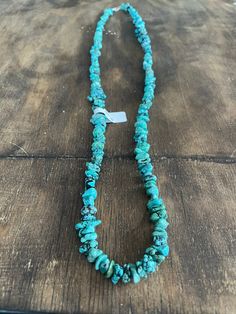 30in. Stabilized Turquoise Necklace Turquoise Necklace, Turquoise