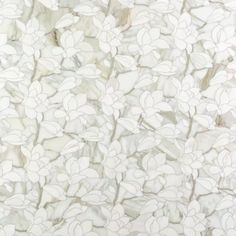 an image of white flowers that are on the wall in the room or flooring