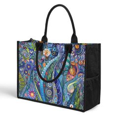 Twilight Tapestry: Patchwork Flowers in Dark Blues and Purples with Bl – Texas Daisy Blue Canvas Shoulder Bag For Errands, Bohemian Fabric Travel Bag, Bohemian Travel Bags In Fabric, Blue Tote Canvas Bag For Errands, Bohemian Fabric Bags With Rectangular Shape, Bohemian Fabric Bag With Rectangular Shape, Bohemian Fabric Rectangular Bag, Bohemian Rectangular Fabric Bag, Multicolor Fabric Bags With Pockets