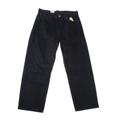 Color: Blacks Size Type: Regular Bottoms Size (Men's): 34 Inseam: 29 Style: Classic, Straight Leg Wash: Black & Gray Rise: Mid-Rise Material: 100% Cotton Size: 34W x 29L.  Gender: male.  Age Group: adult. Classic Black Jeans With Relaxed Fit, Classic Black Relaxed Fit Jeans, Classic Black Jeans With Pockets, Levi's Black Cotton Jeans, Classic Black Cotton Jeans, Levi's Black Streetwear Bottoms, Levi's Black Bottoms For Streetwear, Relaxed Fit Jeans, Levis Men