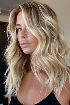 Beach Blowout Hair, Wedding Hair Beach Wedding, Beach Blonde Hair Balayage, Long Blond Hairstyles, California Blonde Hair Sun Kissed, Blonde Beach Hair, Beach Blonde Hair Color, Beachy Blonde Hair, Beach Blonde Hair