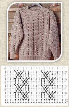 the knitting pattern for this sweater is very easy to make and looks great on someone's body