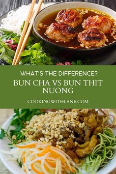 what's the difference? bun cha vs bun thi inuong