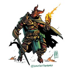 ArtStation - Bone Dust Tiefling Warlock, Knight On Horse, Samurai Illustration, D D Classes, Pathfinder Character, D D Character Ideas, Villain Character, Characters Design