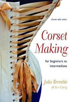 a book cover with an image of a corset