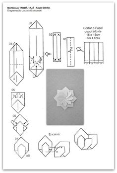 the instructions for how to make an origami flower