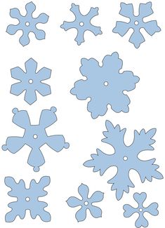 paper snowflakes are cut out and ready to be used