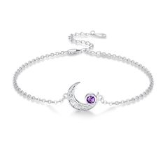 PRICES MAY VARY. 🌙[Birthstone Bracelet Design] This Celtic Moonlight Bracelet, with Celtic knot added to the crescent moon design, crescent moon and Celtic knot embellishment, simple and generous, symbolizing eternal, pure love, adding February birthstone embellishment, symbolizing kindness of heart, peace of mind, purity and sincerity. 💫[Hypoallergenic Bracelet] The Celtic Moon Moonstone Bracelet is made of 925 sterling silver and is set with a premium February birthstone, crafted with care i Celtic Moon, Moon Butterfly, Bracelet Butterfly, February Birthstone Jewelry, Dragonfly Bracelet, October Birthstone Jewelry, Celtic Knot Pendant, Moon Bracelet, Dragonfly Jewelry