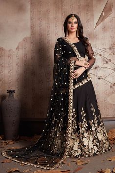 Indian Designer Black Lehenga Choli Crepe Lehenga Choli Latest Etsy Where To Buy Dresses, Lehenga Black, Manish Malhotra Lehenga, Lehenga Choli Latest, Indian Dresses Online, Plus Zise, Black Lehenga, Lehenga Choli Online, Red Lehenga