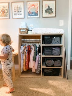 How to Build a Montessori Dresser for $50 | McKenzie Sue Makes Montessori Bedroom Aesthetic, Nursery Bookshelf Montessori, Black Montessori Bedroom, Montisorri Baby Nursery, Monestorri Nursery, Montisorri Dresser, Montessori Bedroom Custom Kids Furniture, Montessori Bedroom Storage, Diy Montessori Dresser