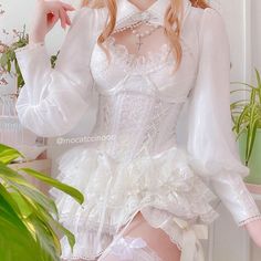 Dandelion Angelcore Lolita Corset with boned support, laced up front, ruffles. Tutu skirt is also available for purchase. Rose pin is not included. Size S Bust 75-95cm Waist 63-66cm Length 38cm Size M Bust 80-100cm Waist 66-70cm Length 39cm Size L Bust 85-100cm Waist 70-74cm Length 40cm Fitted Balletcore Corset Dress With Ruffles, Fitted Corset Dress With Ruffles In Balletcore Style, Fitted Ruffled Corset Dress In Balletcore Style, Coquette White Lace Corset, White Lace Coquette Corset, Fitted Ruffled Corset In Balletcore Style, Coquette Ruffled Corset Dress For Costume Party, Feminine Lace Corset Dress With Ruffles, Lace Ruffle Corset For Costume Party