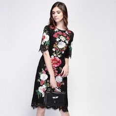 Lace Flowers Embroidery Luxury Short Sleeve Knee-length Black Dress 





 size

 US size

 bust


 waist


 hip


 length




 S

2

84 


66


114


104




 M

4-6

88 


70 


 118


105 




 L

8

92 


74 


 122


106 




 XL

10

96 


 78


 126


 107




 



Description Spring A-line Dress With Embroidered Hem, Evening Dress With Floral Embroidery And Short Sleeves, Evening Knee-length Dress With Floral Applique, Fitted A-line Floral Dress With Embroidery, Elegant Midi Embroidered Floral Dress, Elegant Midi-length Embroidered Floral Dress, Elegant Floral Embroidered Midi Dress, Elegant Midi Dress With Floral Applique, Lace A-line Dress With Floral Applique