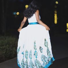 Description Indulge in the resplendent charm of Ethiopian heritage with our breathtaking Habesha Kemis, adorned in a contemporary blue beaded design and crafted from exquisite Menen fabric. This stunning ensemble seamlessly blends tradition with modernity, capturing the essence of Ethiopian elegance. Each intricate bead reflects the artisanal craftsmanship that defines Habesha dress culture, while the vibrant blue hue adds a touch of regal allure. Step into the spotlight with confidence and grace, as you dazzle in the timeless splendor of this radiant Habesha dress. Material Cotton Menen Thread Estimated delivery : 2 weeks to 3 weeks Delivered to your door﻿ 14days return policy Free shipping to North America (The US & Canada), EU & UK, UAE & Qatar Contact WhatsApp +1(304)-306-2784Email: co Blue Maxi Dress For Traditional Ceremonies And Festive Occasions, Traditional Beaded Wedding Dress, Traditional Blue Maxi Dress For Festive Occasions, Traditional Beaded Festive Dresses, Traditional Festive Beaded Dresses, Blue Embellished Festival Dresses, Modern Habesha Dress, Habesha Dress, Habesha Kemis