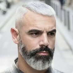 42 Fresh Hairstyles For Men Over 50 - Fashion Hombre Older Men Haircuts, Curly Beard, Caesar Haircut, Short Hair With Beard, Haircut For Square Face, Beard Haircut, Best Beard Styles