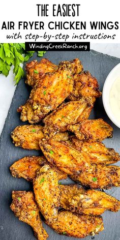 the best air fryer chicken wings with step - by - step instructions