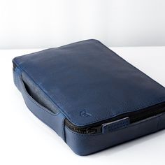 Small Tech Organizer Travel · Navy by Capra Leather Blue Cases With Luggage Sleeve For Everyday Use, Blue Case With Luggage Sleeve For Everyday Use, Modern Cases With Pen Slots For Everyday Use, Blue Zipper Pouch Case, Blue Functional Organizer, Blue Zipper Pouch Case For Storage, Modern Zipper Pouch Cases For Organization, Functional Blue Organizers, Modern Blue Cases For Everyday Use