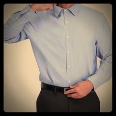 ... That Button Down Dress Shirt Is Looking Fitted Collared Shirt With Functional Buttons, Classic Fitted Shirt With Buttons, Fitted Long Sleeve Shirt With Functional Buttons, Fitted Collared Tops With Functional Buttons, Smart Button-up Business Tops, Beige Shirt Dress, Mens White Dress Shirt, Grey Long Sleeve Dress, Grey Shirt Dress