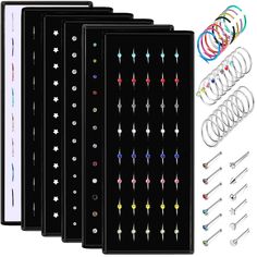 PRICES MAY VARY. 🔹【6 BOX NOSE PIERCINGS】 A box of 180pcs nose studs and 120pcs nose stud. Simple silver nose hoop and colorful crystals nose stud. silver-tone nose hoops and colorful nose hoops.Protected by plastic box, no need to worry about damage.These hoops and studs collection will meet your different needs,enable you to express yourself perfectly. 🔹【MULTIPLE USE】These nose piercing jewelry can be used as nose rings hoop, septum nose rings, lip rings, cartilage hoop earrings, helix pierci Studs Nose Piercing, Plastic Box Packaging, Hoop Septum, Lip Rings, Colorful Crystals, Septum Nose Rings, Septum Nose, Nose Piercings, Nose Piercing Jewelry