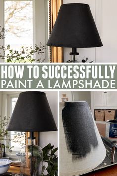 how to successfully paint a lampshade