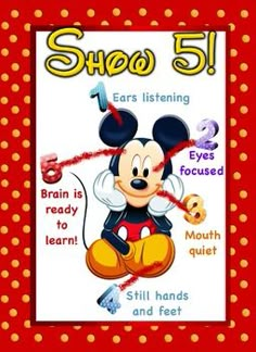 a mickey mouse poster with the words show 5