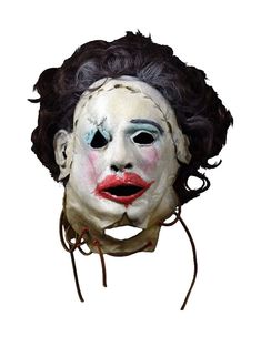 an image of a creepy clown mask on a white background