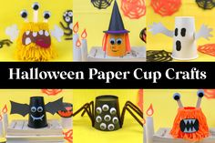 halloween paper cup crafts for kids