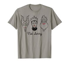 PRICES MAY VARY. Officially Licensed Disney Princess Apparel 19PRDV00016A-001 Lightweight, Classic fit, Double-needle sleeve and bottom hem Not Sorry, Evil Queen, Vneck Tshirt Women, Maleficent, Disney Outfits, Disney Villains, Branded T Shirts, Kids Hoodie, Hooded Sweatshirts