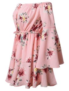 Floral Pink Dresses, Casual Playsuit, Tops For Teens, Bohemian Fabric, Trumpet Sleeves, Photo Sleeve, Summer Playsuit, Casual Rompers, Womens Playsuits