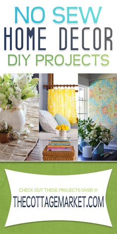 the cottage market no sew home decor diy projects