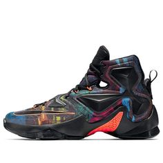 Nike LeBron 13 'Akronite' 807219-008 (SNKR/Colorblock/Basketball/Lebron James) Multicolor Casual Sneakers For Basketball, Casual Multicolor Sneakers For Basketball, Nike Multicolor Basketball Shoes, Multicolor Basketball Shoes With Boost Midsole, Multicolor Basketball Shoes With Boost Midsole For Sports, Dynamic Multicolor Basketball Shoes For Light Sports, Nike Multicolor Basketball Shoes For Light Sports, Nike Multicolor Basketball Sneakers, Multicolor Nike Basketball Shoes For Light Sports