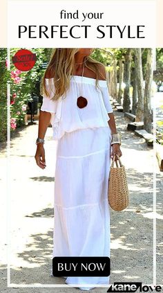 Carlena Off Shoulder Holiday Maxi Dress Chic Off-shoulder Midi Dress For Vacation, Elegant Off-shoulder Beach Dresses, White Casual Dress For Outing, Casual White Dress For Outing, Chic Off-shoulder Dress For Beach Season, Casual Off-shoulder White Maxi Dress, Casual White Off-shoulder Maxi Dress, Elegant Short Sleeve Beach Dress For Summer, Elegant Summer Dresses For Outings