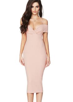 Blush NOOKIE ATHENA OFF SHOULDER MIDI DRESS NWT L cocktail Party Evening Date | eBay Spring Evening Bodycon Backless Dress, Elegant Evening Dress With Open Neckline For Party, Fitted Evening Dress With Open Neckline For Party, Summer Prom Bodycon Midi Dress, V-neck Dresses For Dinner And Prom Season, Spring Off-shoulder Maxi Dress For Dinner, Off-shoulder Dresses For Spring Dinner, Off-shoulder Dress For Dinner In Spring, Spring Off-shoulder Dinner Dress