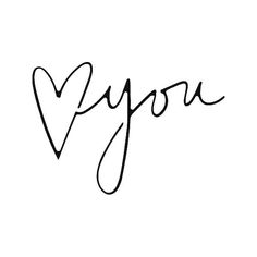 the word iyo written in cursive writing with a heart on top of it