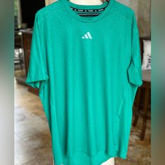 Never Worn. Brand New. Men’s Adidas Green Tee. Size Xl Adidas Green Sports T-shirt, Adidas Green T-shirt For Sports, Casual Green Adidas T-shirt, Adidas Green Crew Neck T-shirt, Adidas Green Short Sleeve T-shirt, Green Adidas Crew Neck T-shirt, Adidas Green Short Sleeve Tops, Adidas Sports Shirt, Adidas Tee