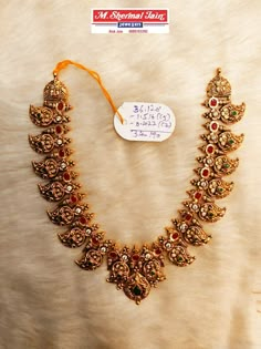 Gold Necklace Designs 30 Grams, Mango Short Necklace Gold, Short Mango Necklace, Gold Necklace With Weight Indian, Gold Necklace In 30 Grams Indian, Mango Mala Jewellery Gold, Mango Haram Designs With Grams, 30 Grams Gold Necklace Indian, 30 Grams Gold Haram Designs