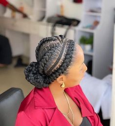 Hi Sisters, Please tell me the colour you want before or after you order. Thank you There are 3lace Options:  Free shipping via DHL 1. 4*4 lace frontal allows to part centre or side but cannot be flipped all back. The cap is suitable S/M/L because of adjustable features. Its a protective style that does not require any glue and any skills to out it on. Ideal for busy people. 2. Lace frontal allows for frontal bun, center part or side part and can also be flipped all back. The cap is suitable for S/M/L . Because of the adjustable features and the breathable stretchy. Can be flipped backward. You can never go wrong with frontal brands. 3. Fulllace is a scalp all through and you can style it anyhow you want just the way you style your natural hair it is a one cap for all head because of the a Headband Braided Wigs Bun, Braided Up So, Black Women Boho, Box Braids Goddess, Goddess Braid Bun, Hi Sisters, Braided Bun Styles, Braids Bohemian, Braids Goddess