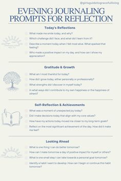 In today’s fast-paced world, taking a moment to pause and reflect at the end of the day is more than a luxury—it's a necessity. Our carefully curated evening journaling prompts are designed to help you unwind, reflect, and cultivate a mindset of gratitude and growth. Whether you're decompressing from the day's challenges or celebrating small victories, these prompts offer a sanctuary for your thoughts, aligning with the current trend towards mindfulness and intentional living. Perfect for those seeking to enhance their evening routine with meaningful reflection. End Of The Day Journaling, Journal Prompts For Laziness, End Of Day Reflection Questions, Small Journal Prompts, Weekly Reflection Prompts, Journal Prompts For Evening, Journal Evening Prompts, Evening Journal Ideas, Evening Reflection Journal