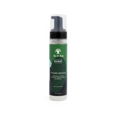 This Rosemary-infused Styling Mousse offers a flexible, crunch-free hold. Leaves hair soft, shiny, and moisturized. Enriched with amino acids to strengthen and thicken your locks. Featuring a foaming pump dispenser for effortless application.The As I Am Styling Rosemary Mousse provides a dual benefit of strengthening hair by up to 30% while simultaneously moisturizing it to the same extent. DIRECTIONS: Shampoo and condition hair. Apply and comb mousse throughout hair. Proceed to style hair into Strengthening Hair, Styling Mousse, Jamaican Black Castor Oil, Curl Hair, Hair Supplies, Hair Porosity, Conditioner Bar, Wash And Go, Rosemary Oil