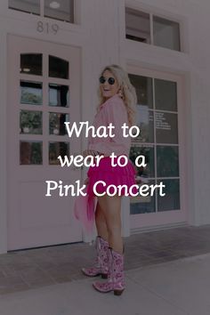 Looking for a simple, cute, and aesthetic outfit idea for a pink concert? Check out this stylish ensemble perfect for standing out in the crowd! Concert Outfit Inspo