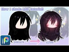 two anime avatars with different hair styles