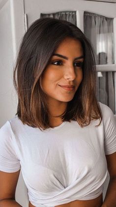 Hair Peg, Lob Styles, Brunette Ombre, Short Hair Model, New Short Hairstyles, Perfect Hairstyle, Haircut Inspiration, Hair 2018, Long Bob Hairstyles