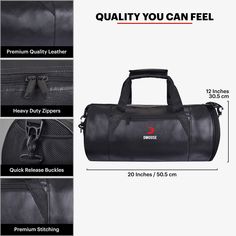 Keeps gym accessories organized Allows smart storage Supports a healthy routine Protects expensive equipment Leather Gym Bag, Bag With Shoe Compartment, Multipurpose Bag, Sports Bags Gym, Gym Accessories, Barrel Bag, Healthy Routine, Sports Gym, Smart Storage