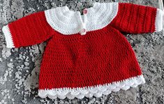 Beautiful Handmade Crochet Baby girl Christmas Dress with Christmas buttons. Buttons will be Christmas patterned but will be random.  These are machine washable, Advise wash at 30c, Air dry only, Do not tumble dry. Cool Iron under dry cloth. Made with Acrylic double knit baby yarn. Thank you for looking at my shop. Baby Girl Christmas Dress, Reborn Clothes, Xmas Dress, Christmas Buttons, Christmas Clothes, Crochet Baby Girl, Girls Christmas Dresses