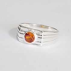 Handmade Mandarin Citrine Gemstone Ring Sz 10- Cd-75922 The Item You See Is The Exact Piece You Will Receive-Excellent Quality & Design~ 100% Brand New-Mandarin Citrine Gemstone-925 Sterling Silver Stamped-Handmade Please See Photos For Shape/Curves/Condition/Colors/Texture/Style/Design/Engraving I Want You To Have The Very Best Shopping Experience, Please Review Item Photos Size 10 Amber Topaz Ring In Sterling Silver, Amber Topaz Sterling Silver Ring, Classic Silver Citrine Rings, Sterling Silver Orange Gemstone Rings, Orange Gemstone Ring In Sterling Silver, Sterling Silver Gemstone Ring In Orange, Orange Sterling Silver Ring, Sterling Silver Orange Ring With Polished Finish, Orange Sterling Silver Ring With Polished Finish