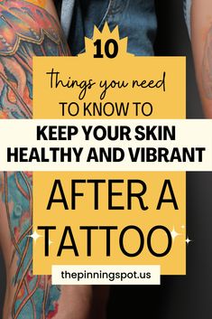 After a tattoo, you need to care for your tattoo. But that's something you already know. What you dont know are these 10 things you need to do to keep your skin healthy and vibrant after a tattoo to ensure you dont get any skin infection or tattoo bubbling. These after tattoo care tips will help you not only ensure your tattoo heals properly but also the ink on the tattoo doesnt fade and your skin stays vibrant and healthy. So if youve just gotten a tattoo or you want one, read this post first After Tattoo