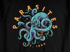 an octopus t - shirt with the words pasteles est1999 on it